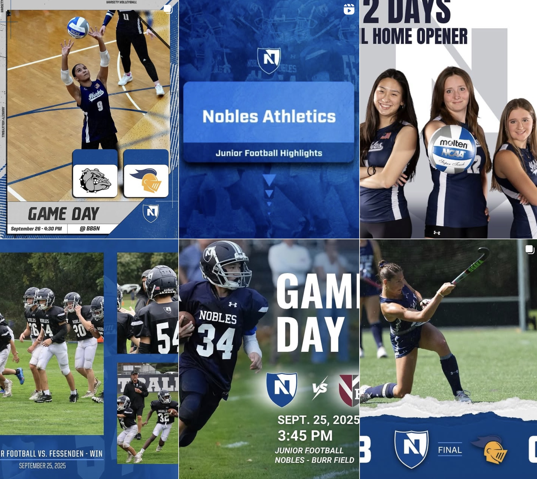 Follow Nobles Athletics on Instagram
