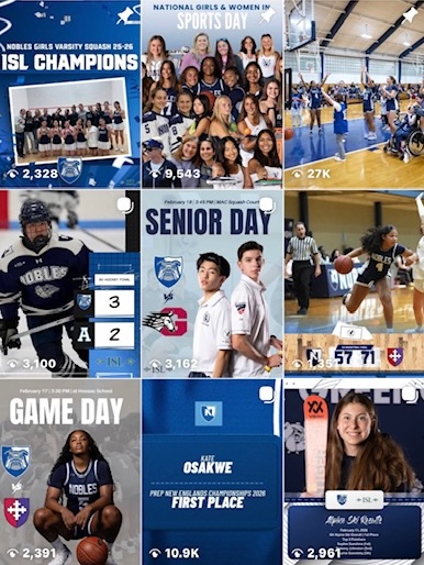 Follow Nobles Athletics on Instagram